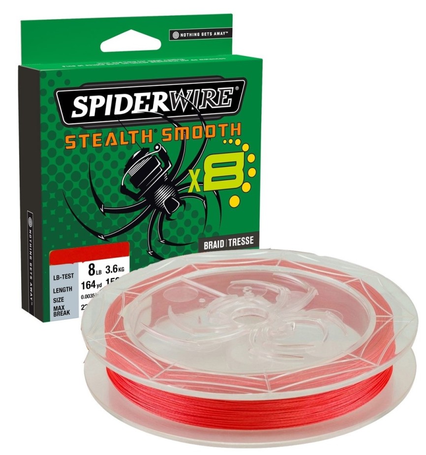 SpiderWire Stealth® Smooth8 x8 PE Braid Code Red 0,13 mm 11,2 kg
