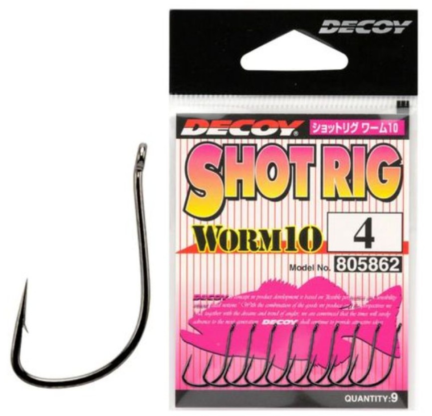 DECOY WORM 10 SHOT RIG HOOK - Hooks