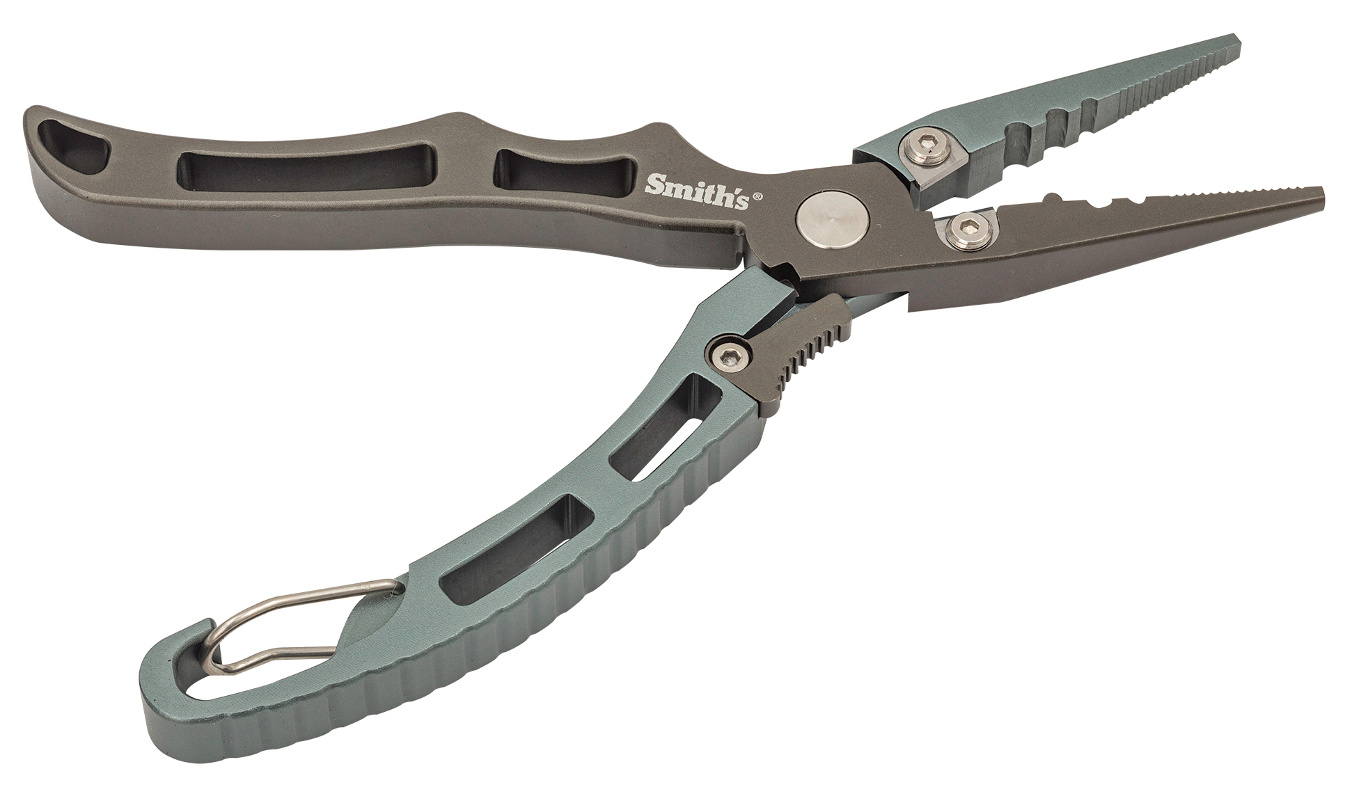 SMITH´S REGALRIVER ALUMINUM FISHING PLIERS WITH CARABINER