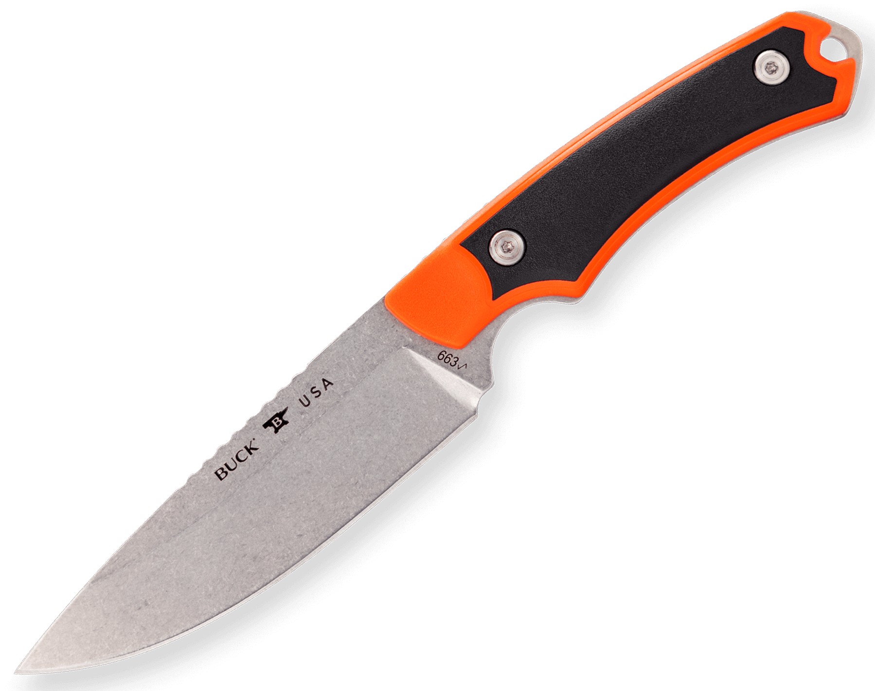 BUCK 663 ALPHA GUIDE SELECT KNIFE ORANGE/BLACK
