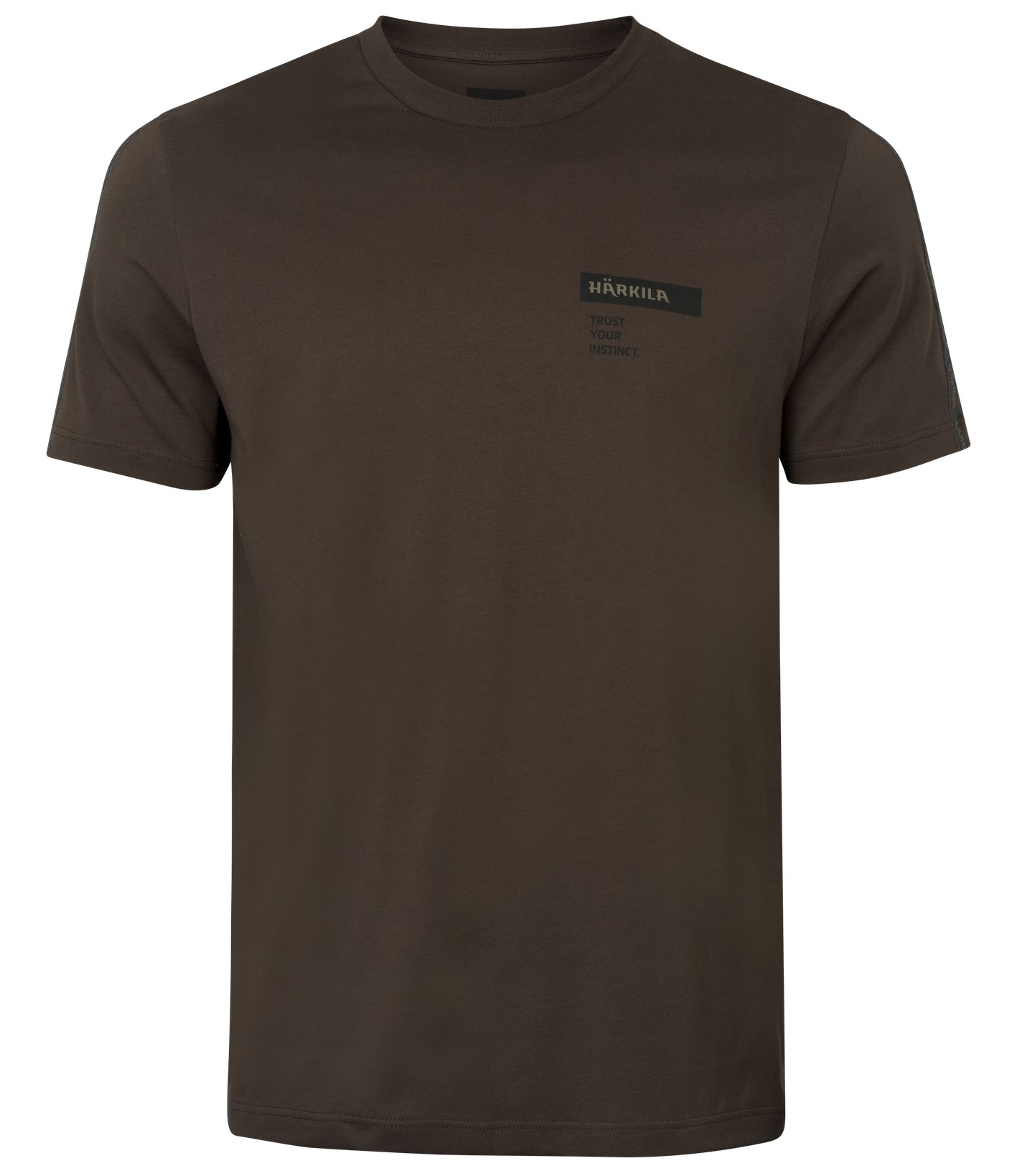 HÄRKILA LOGO BAND S/S T-SHIRT SHADOW BROWN/TARMAC