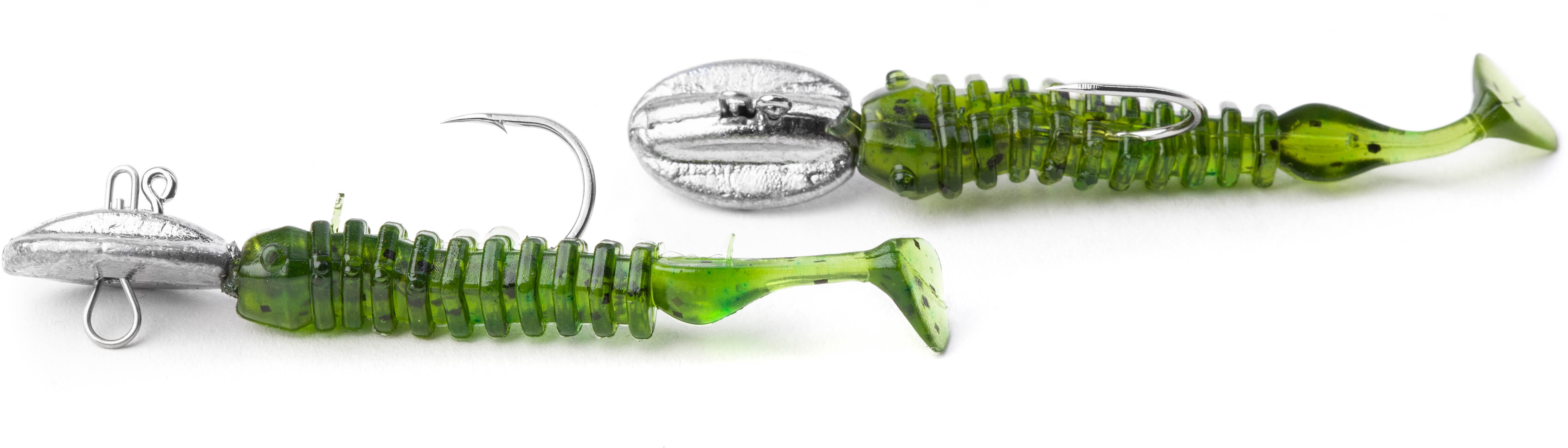 DŽIGA GALVIŅA AR SILIKONA MĀNEKLI ASSERI JIG HOOK WITH SOFT BAIT SET 2