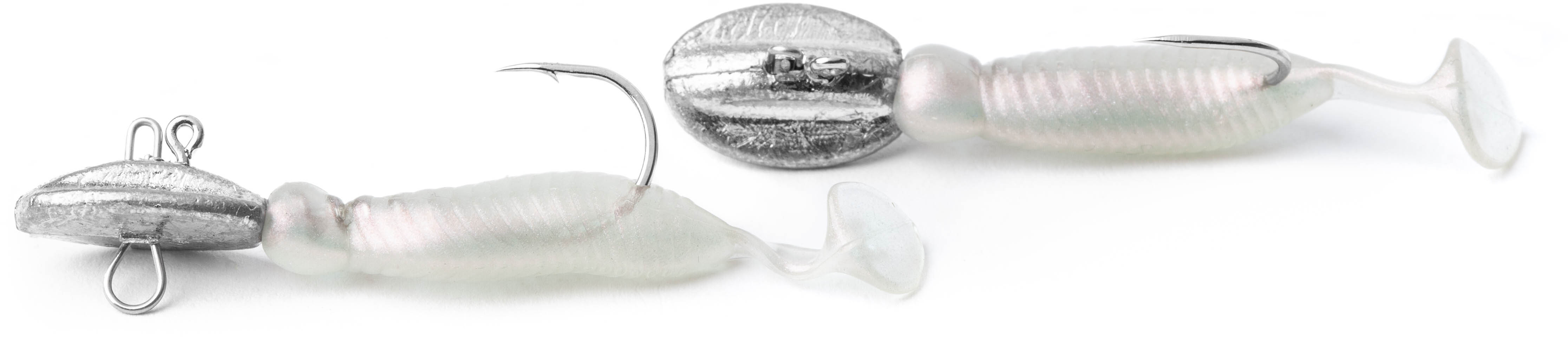 DŽIGA GALVIŅA AR SILIKONA MĀNEKLI ASSERI JIG HOOK WITH SOFT BAIT SET 4