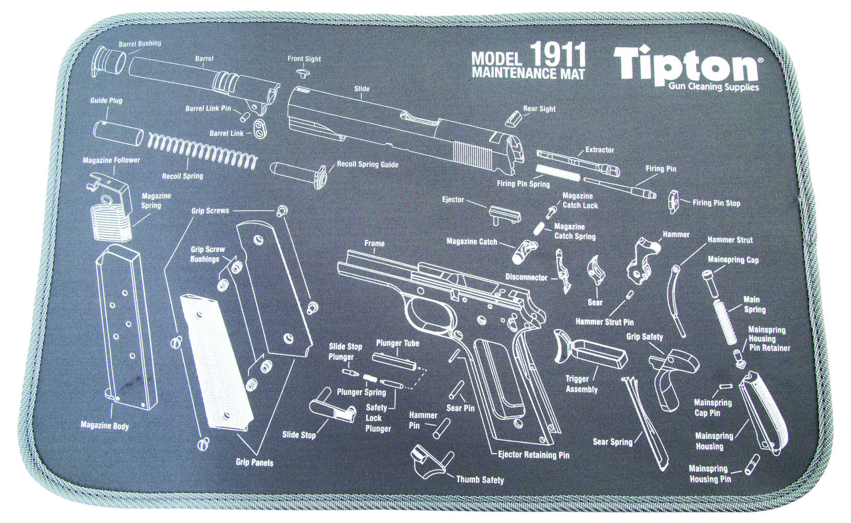 КОВРИК ДЛЯ УХОДА ЗА ОРУЖИЕМ 1911