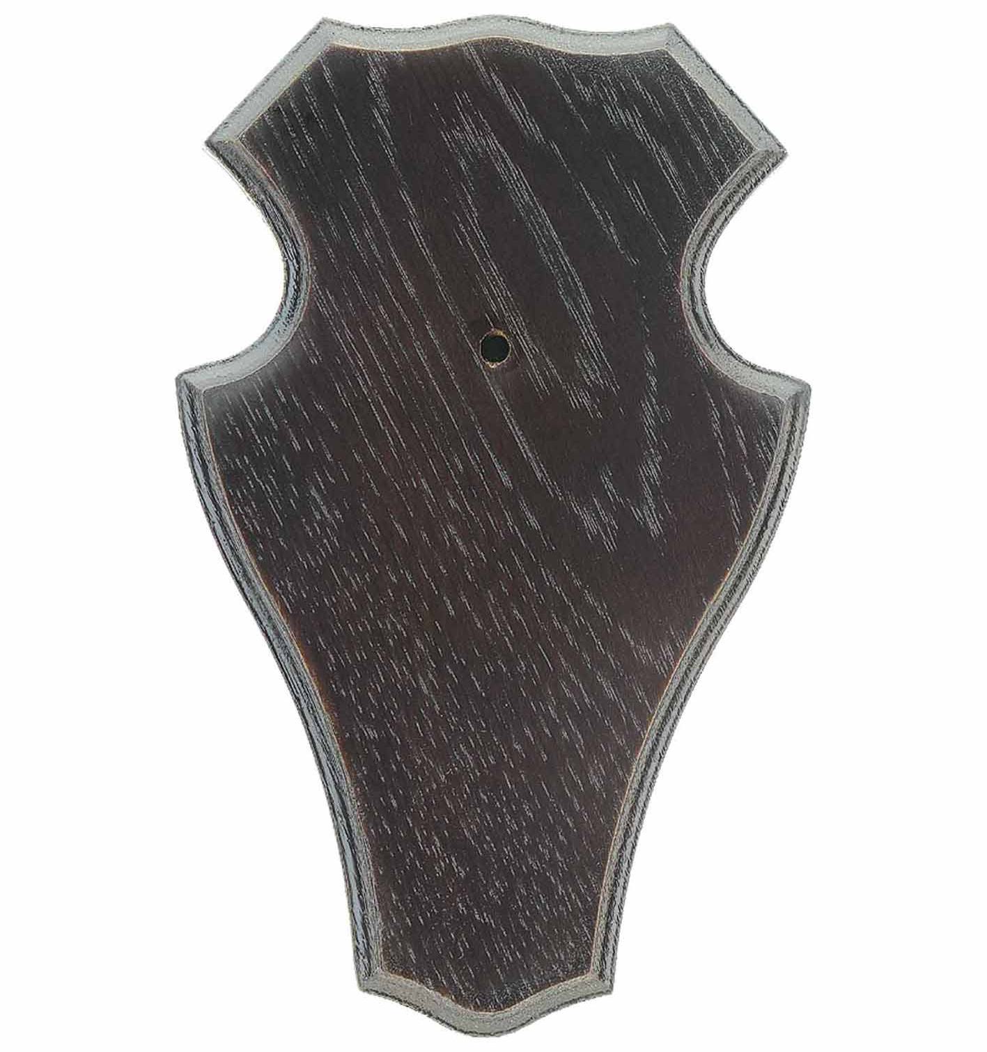 EUROHUNT OAK DEER TROPHY PLATE 1 19X12 CM DARK