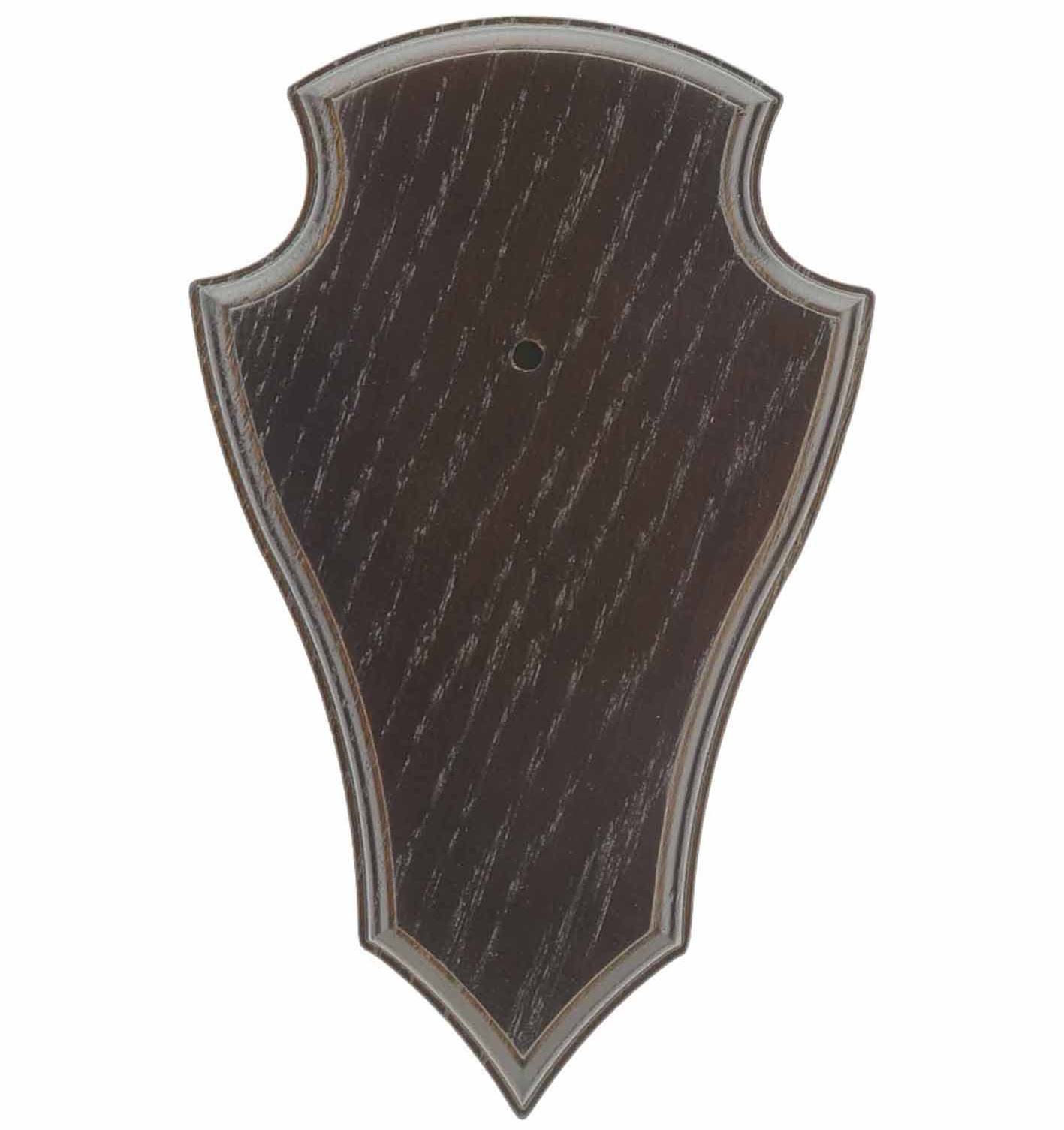 EUROHUNT OAK ROE DEER TROPHY PLATE 2 19X12 CM DARK