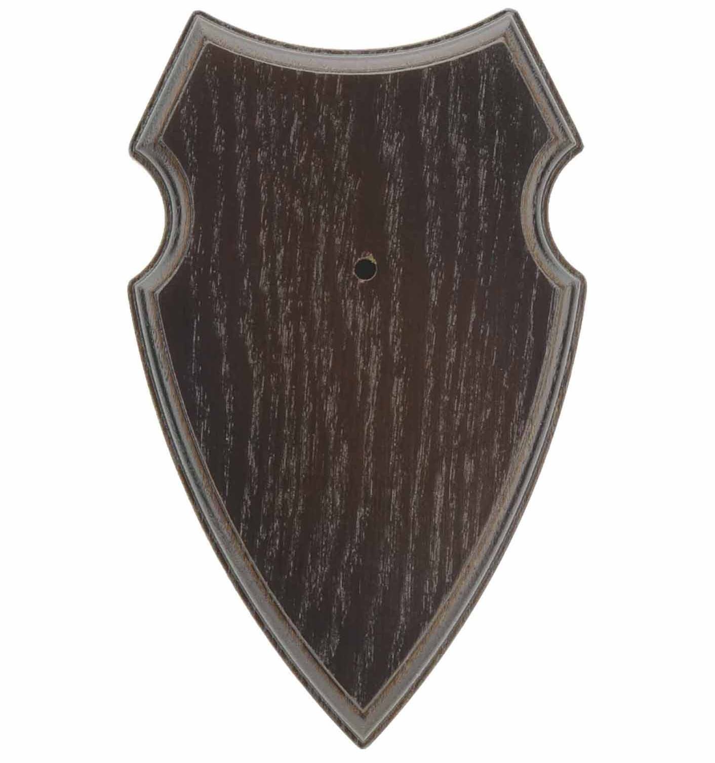 EUROHUNT OAK DEER TROPHY PLATE 3 19X12 CM DARK