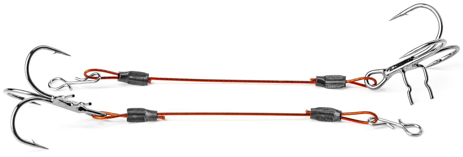 ASSERI LEADER WITH TREBLE HOOK 8,5 CM 2 PCS