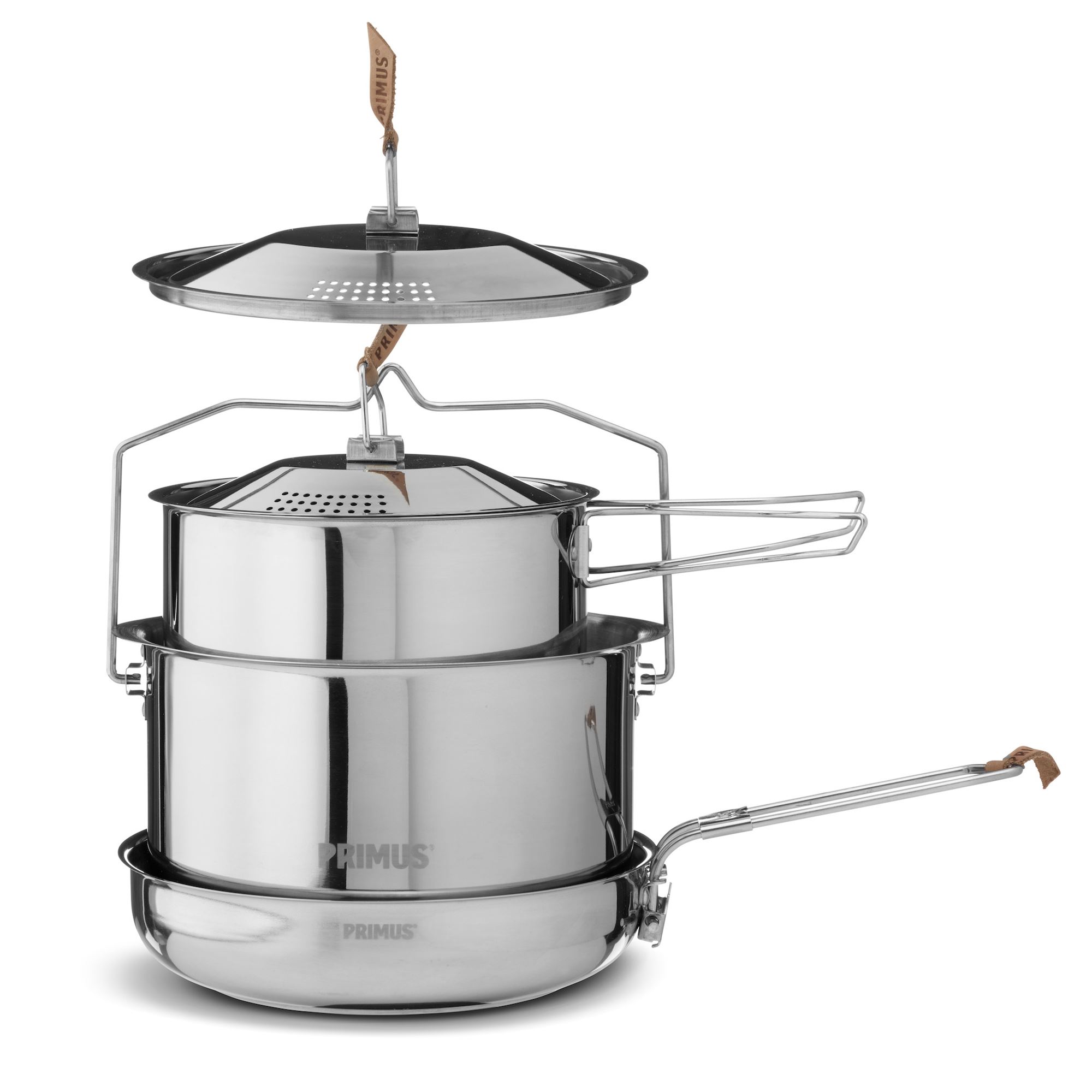 PĀRGĀJIENA TRAUKU KOMPLEKTS PRIMUS CAMPFIRE COOKSET STAINLESS STEEL L