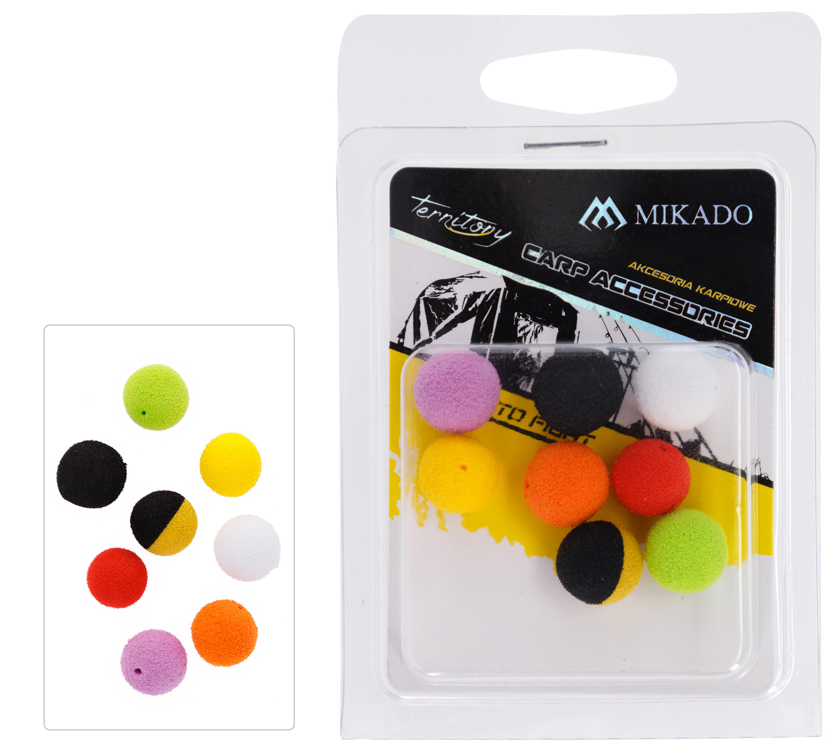 MIKADO POP UP EVA BUMBIŅAS 12 MM MIX 8 GAB.