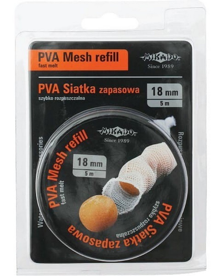 ŠĶĪSTOŠAIS PVA PIEBAROŠANAS TĪKLS MIKADO FAST 18 MM 5 M