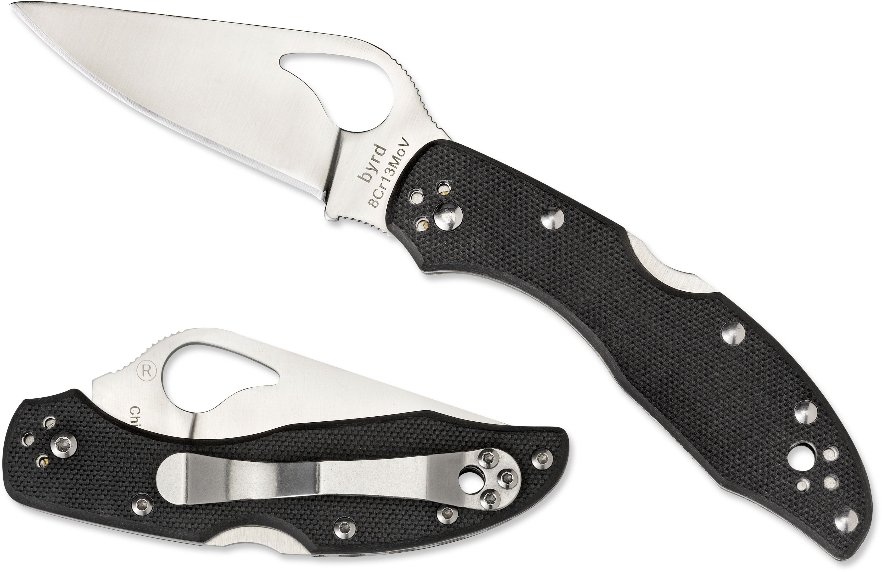 SPYDERCO BYRD MEADOWLARK 2 FRN PLAINEDGE FOLDING KNIFE