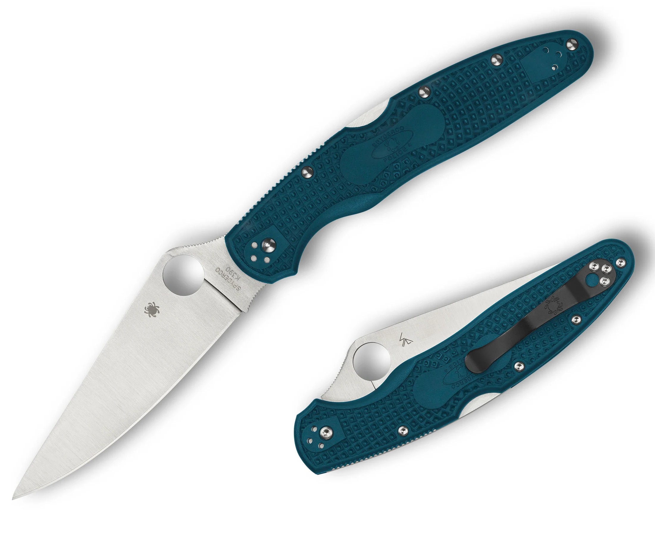 СКЛАДНОЙ НОЖ SPYDERCO POLICE 4 LIGHTWEIGHT K390 BLUE