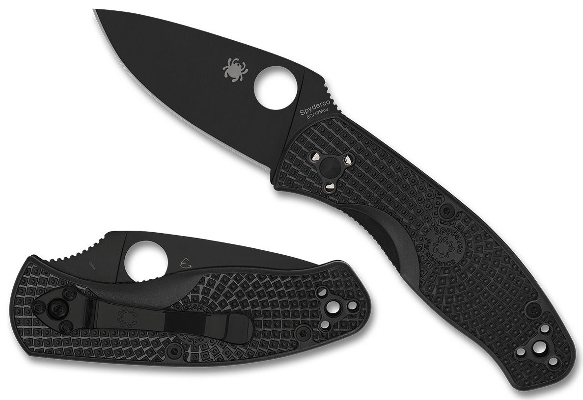 СКЛАДНОЙ НОЖ SPYDERCO PERSISTENCE LIGHTWEIGHT BLACK BLADE PLAINEDGE