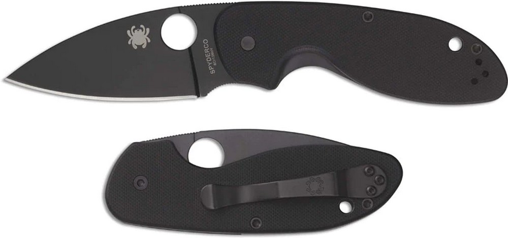 СКЛАДНОЙ НОЖ SPYDERCO EFFICIENT BLACK BLADE PLAINEDGE