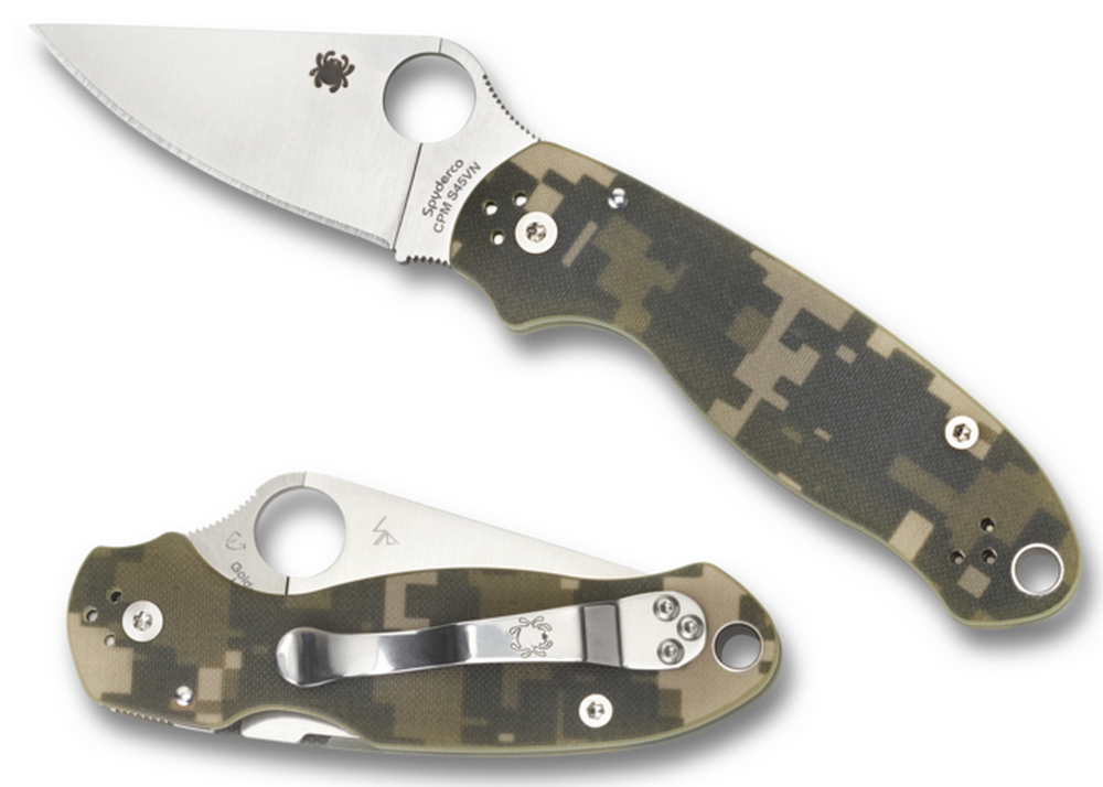 СКЛАДНОЙ НОЖ SPYDERCO PARA 3 G-10 DIGITAL CAMO PLAINEDGE