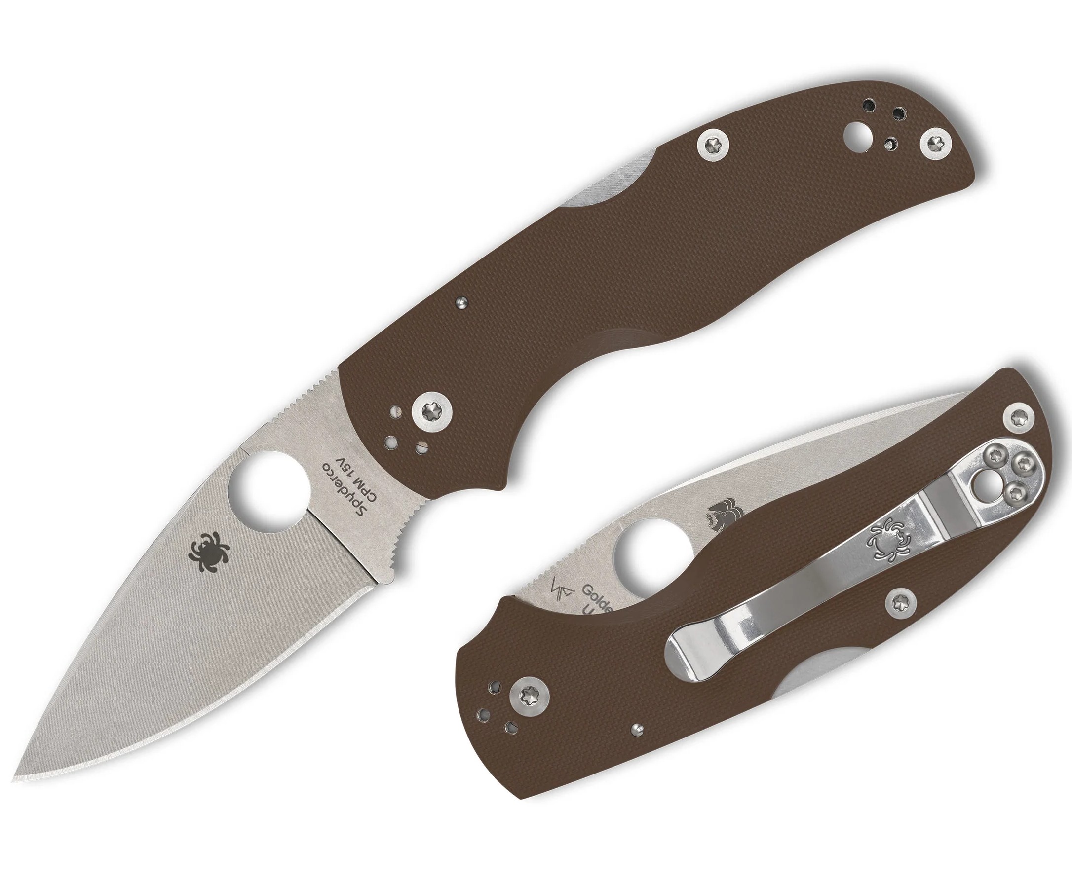 СКЛАДНОЙ НОЖ SPYDERCO NATIVE 5 BROWN G-10 CPM 15V SPIRIT RUN