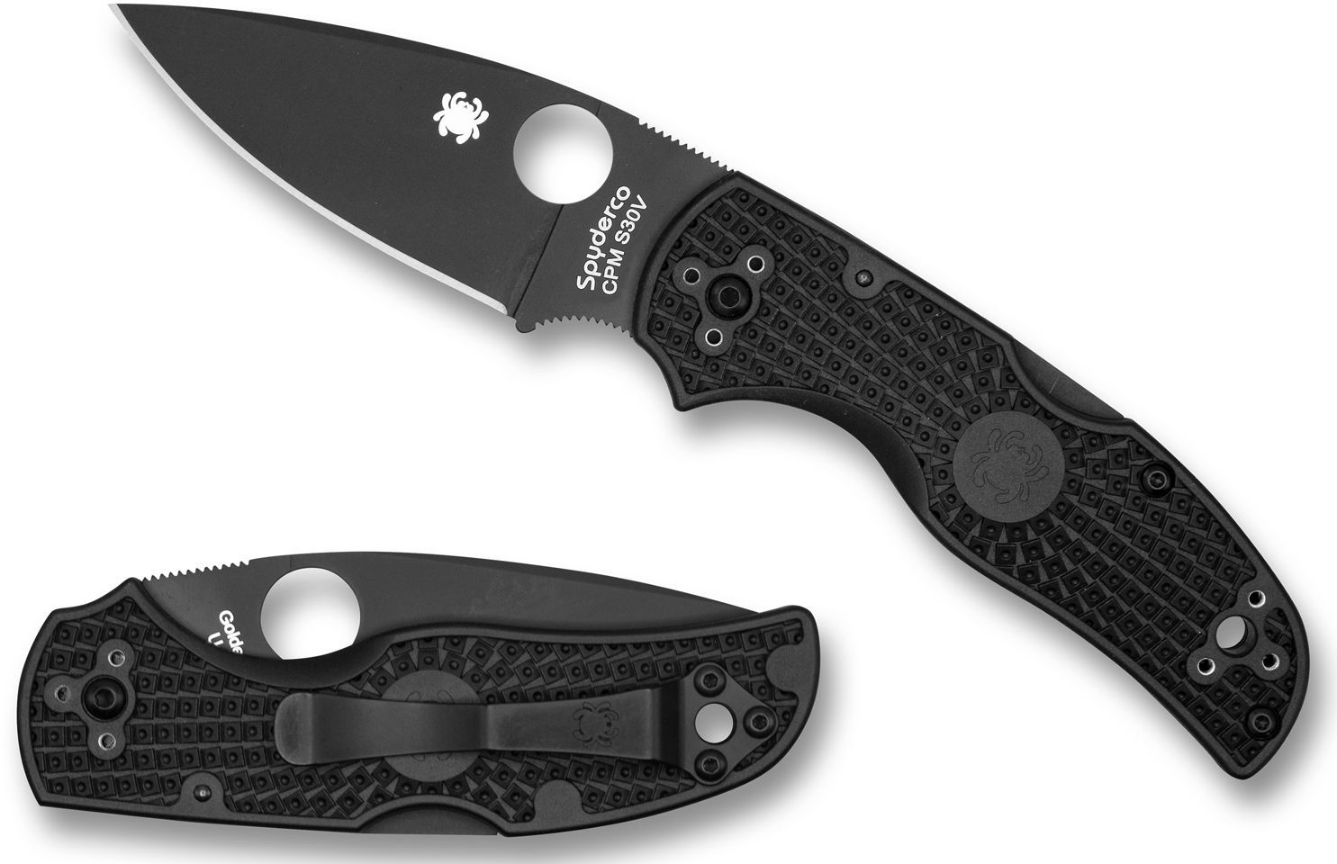 СКЛАДНОЙ НОЖ SPYDERCO NATIVE 5 FRN BLACK BLADE PLAINEDGE