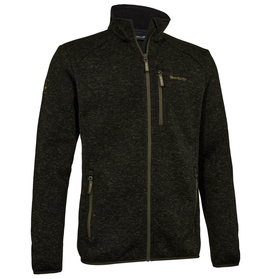 DEERHUNTER MOOR KNITTED JACKET TIMBER