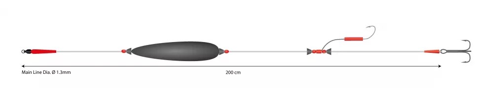 MIKADO BIG BAIT GATAVĀ SISTĒMA 200 CM 20 G