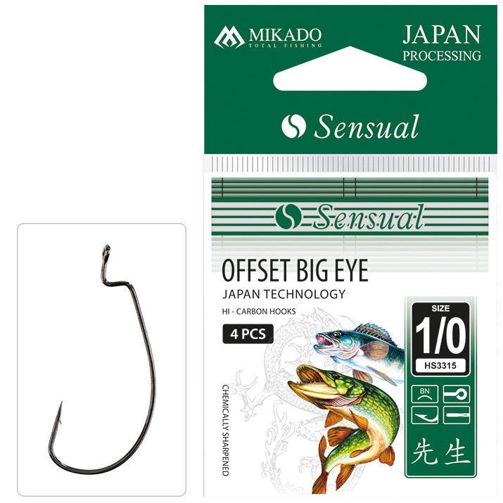 MIKADO SENSUAL OFFSET BIG EYE HOOK