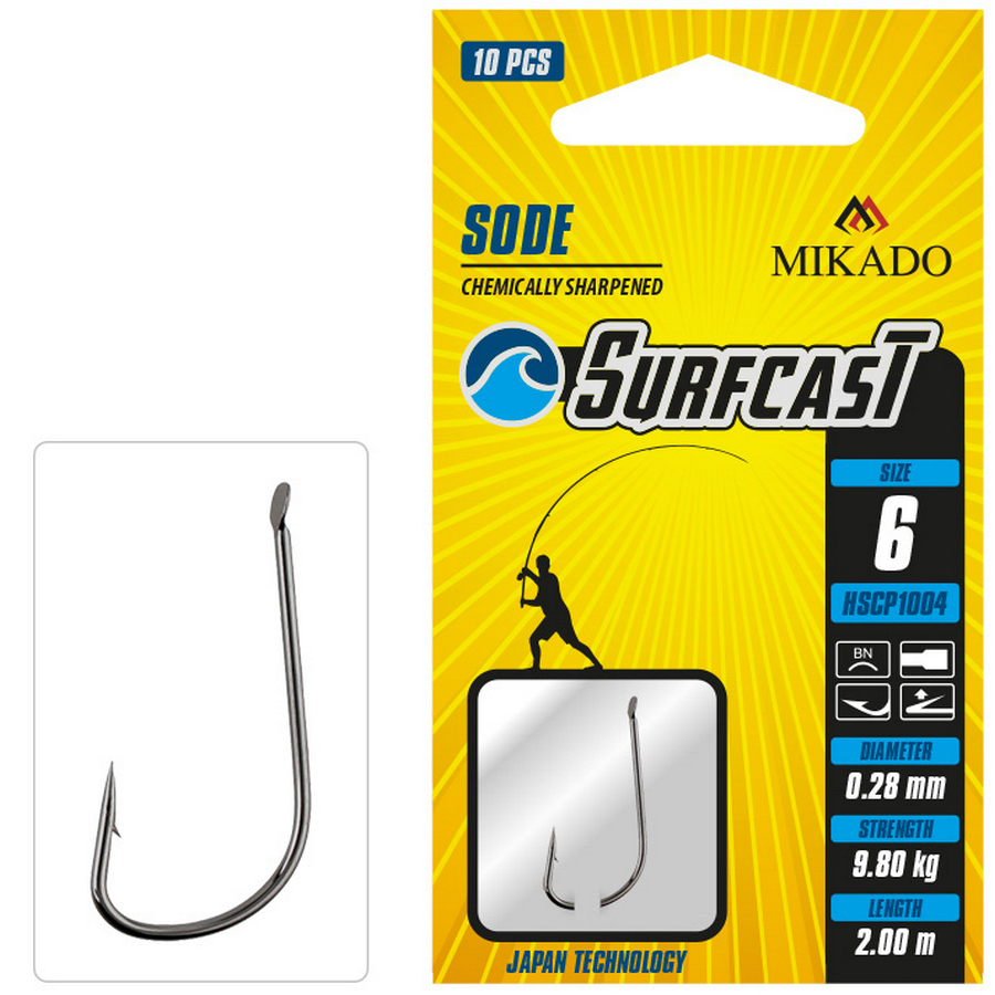 ĀĶIS AR PAVADIŅU MIKADO SURFCAST SODE 10 GAB.