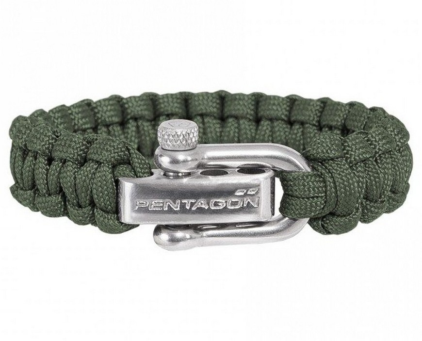 ТАКТИЧЕСКИЙ БРАСЛЕТ PENTAGON 2.0 CAMO GREEN