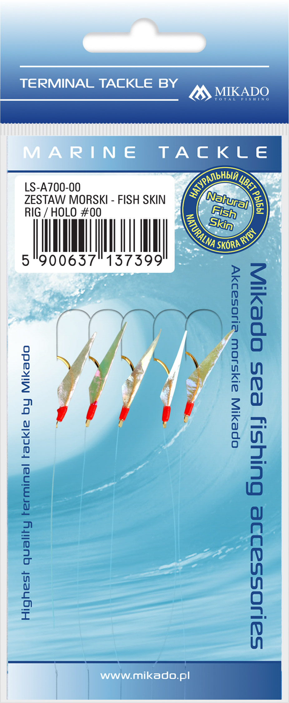NORVĒĢIJAS APRĪKOJUMS MIKADO FISH SKIN RIG #8