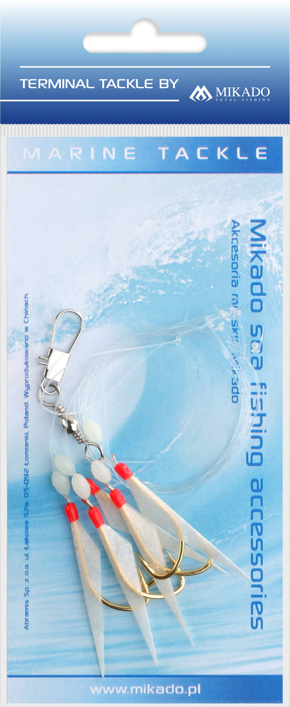 NORVĒĢIJAS APRĪKOJUMS MIKADO FISH SKIN RIG #2/0