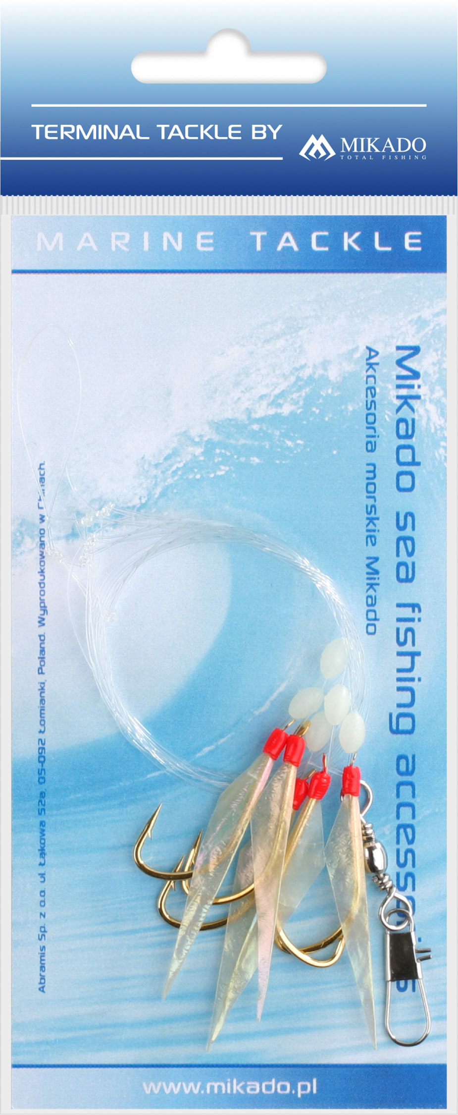 NORVĒĢIJAS APRĪKOJUMS MIKADO FISH SKIN RIG #2/0