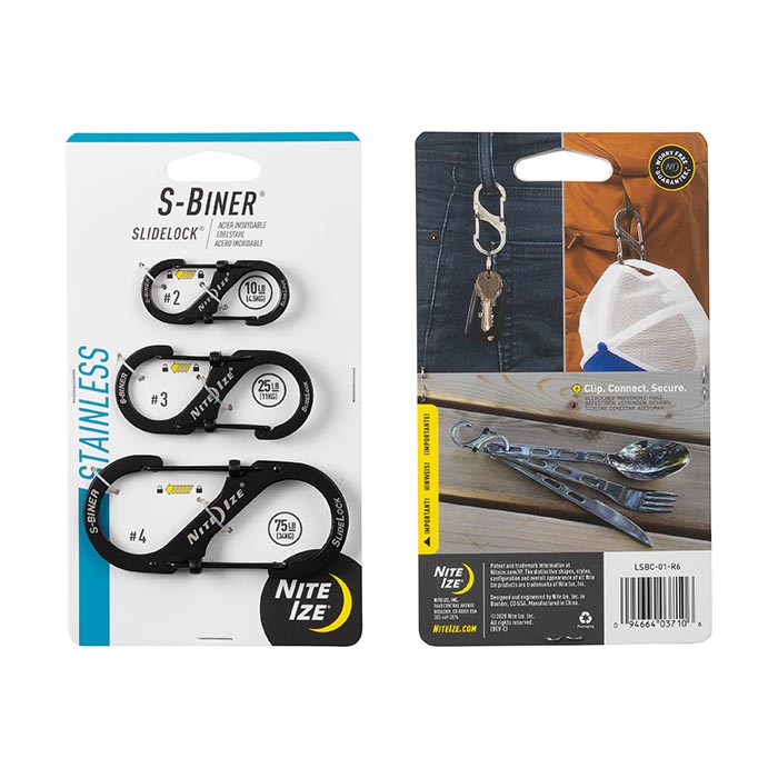 КАРАБИНЫ NITE IZE S-BINER SLIDELOCK 3 ШТ.
