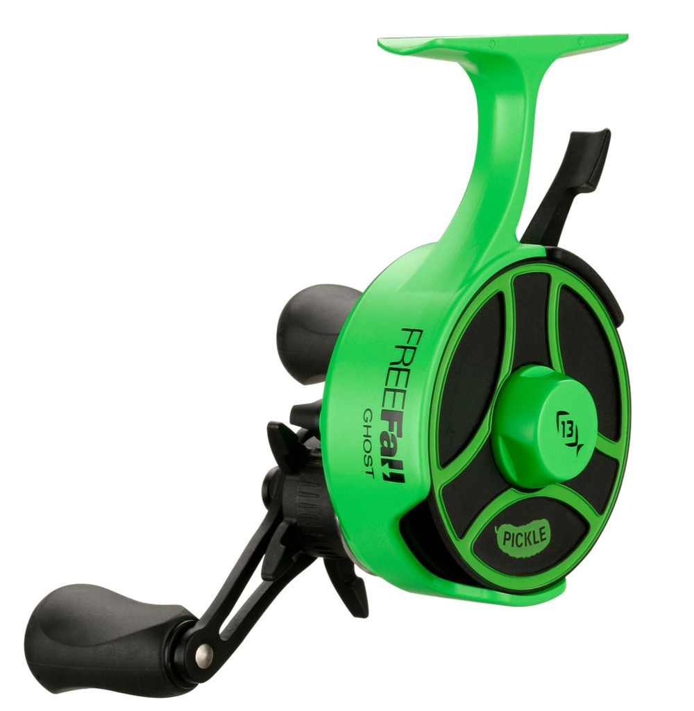 13 FISHING BLACK BETTY FREEFALL GHOST RADIOACTIVE PICKLE 2.5 REEL LH