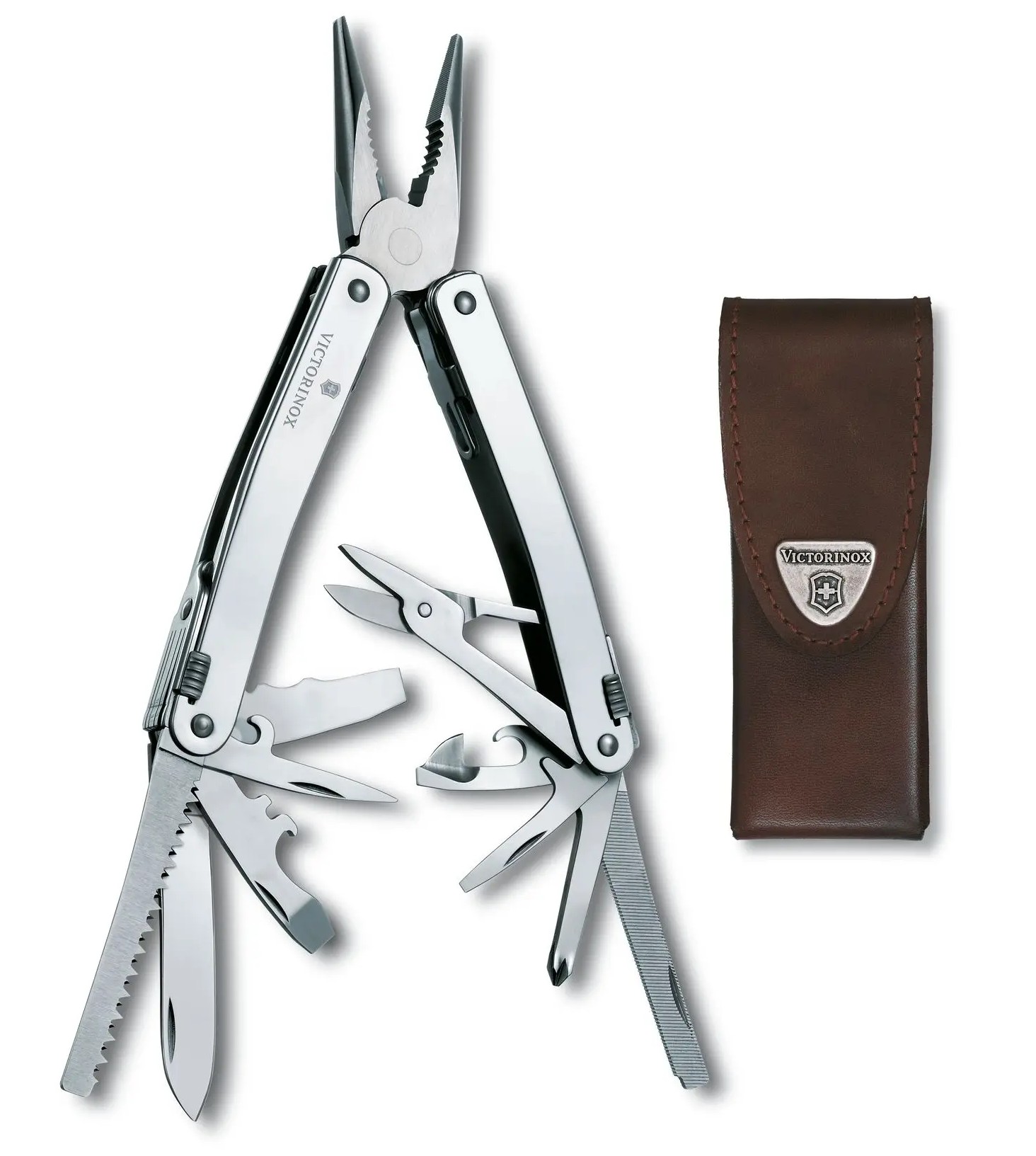 DAUDZFUNKCIONĀLS INSTRUMENTS VICTORINOX SWISSTOOL SPIRIT X AR FUTLĀRI