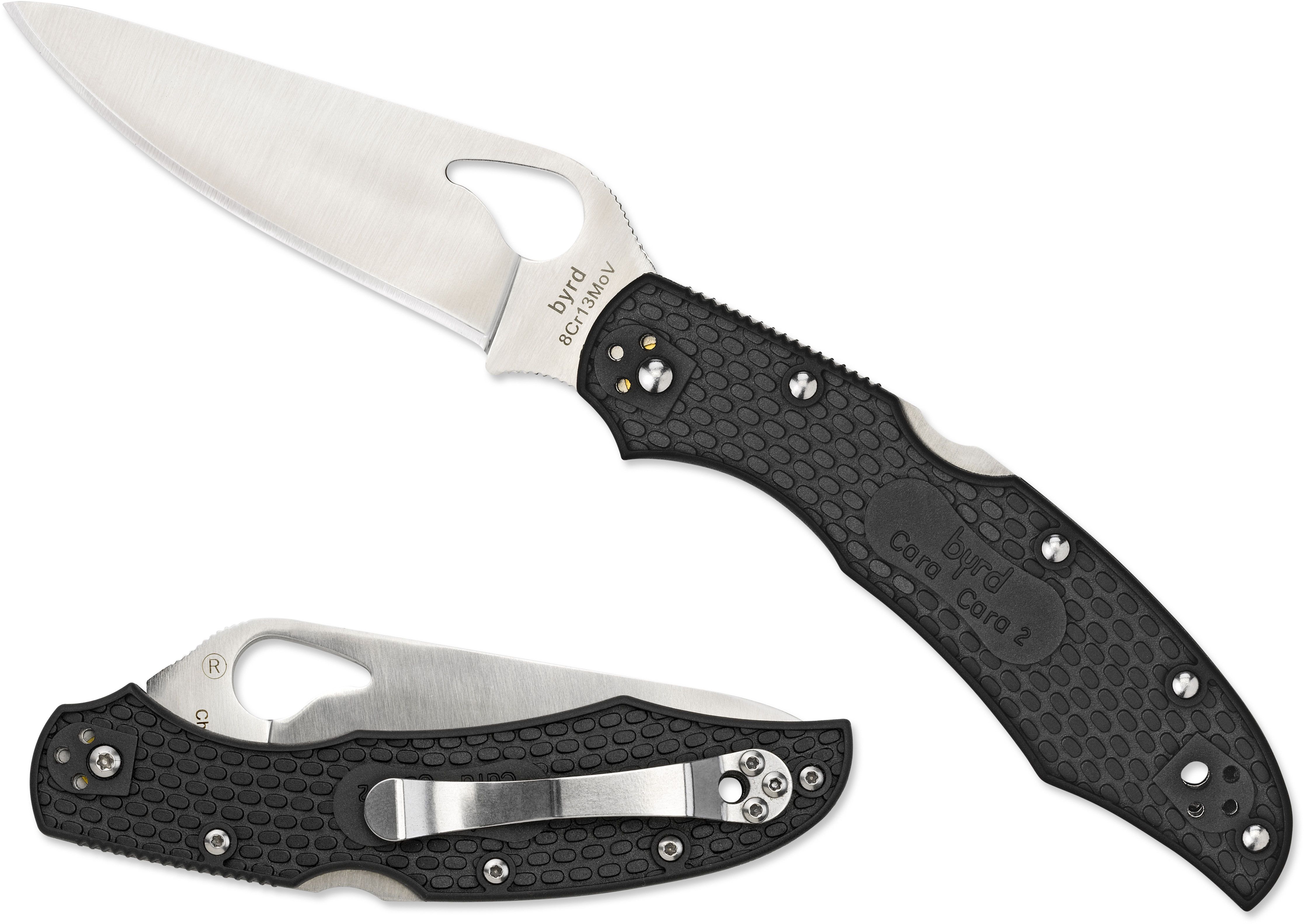 SALIEKAMAIS NAZIS SPYDERCO BYRD CARA CARA 2 KNIFE FRN PLAINEDGE
