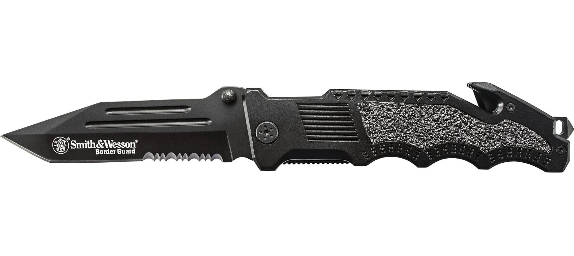 SMITH&WESSON BORDER GUARD TANTO FOLDING KNIFE BLACK