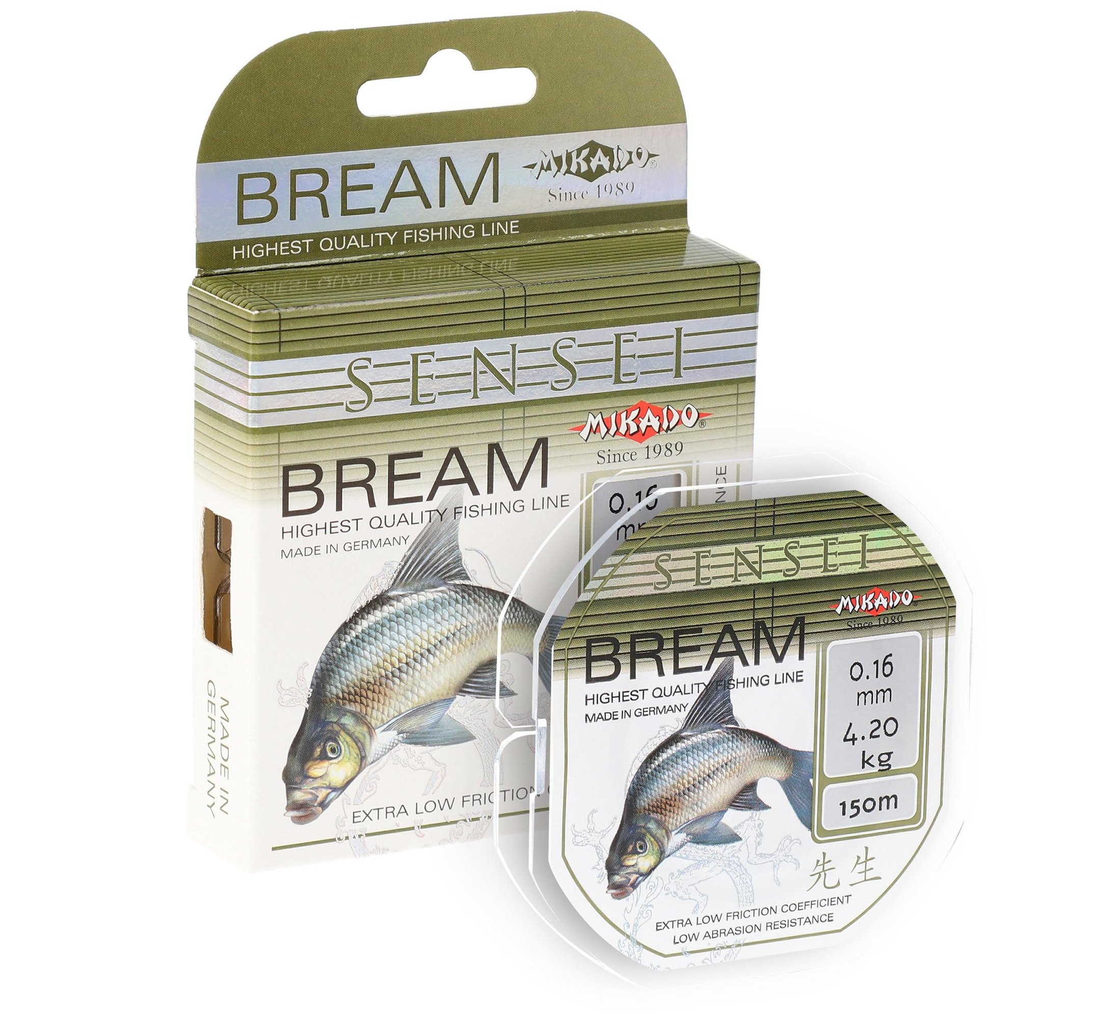 MAKŠĶERAUKLA MIKADO SENSEI BREAM LINE 150 M LIGHT GREEN