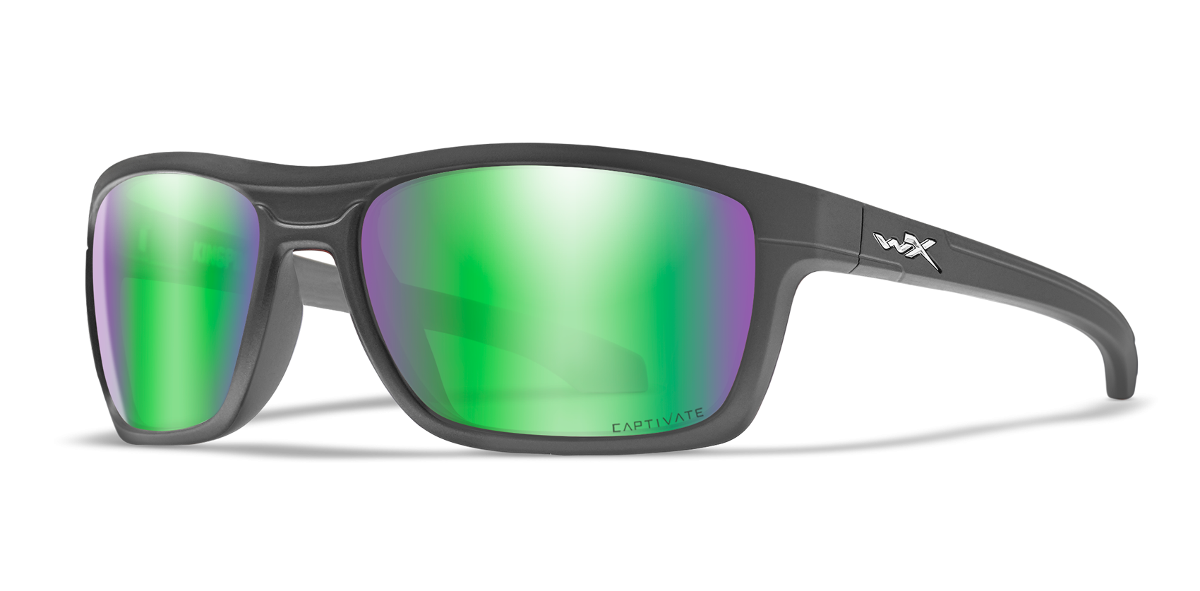 СОЛНЦЕЗАЩИТНЫЕ ОЧКИ WILEYX KINGPIN CAPTIVATE GREEN MIRROR MATTE GRAPHITE FRAME