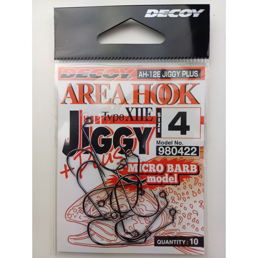DECOY AH-12 AREA JIGGY PLUS OFFSET HOOK
