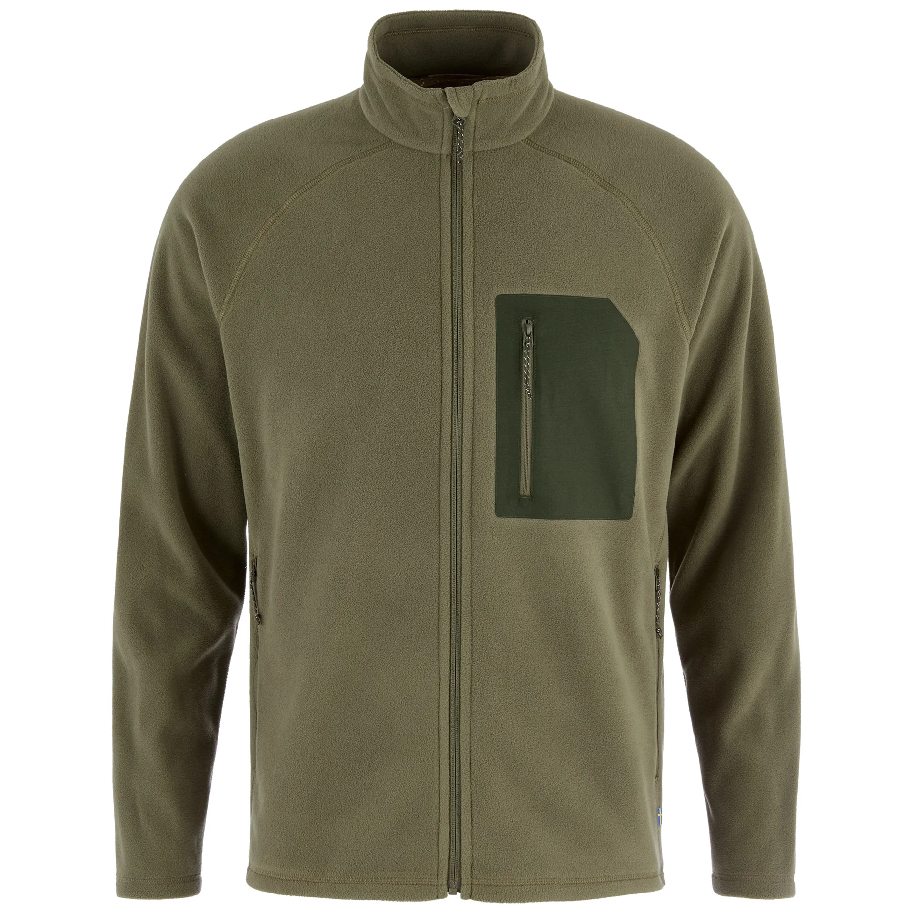FJÄLLRÄVEN KAIPAK FLEECE M МУЖСКАЯ ФЛИСОВАЯ КУРТКА LAUREL GREEN-DEEP FOREST
