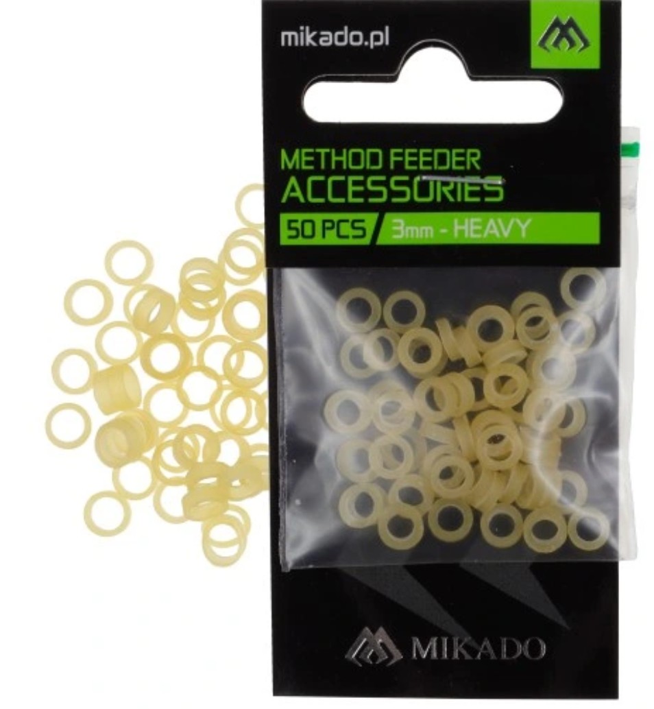 MIKADO METHOD FEEDER HEAVY BAIT BANDS TRANSPARENT
