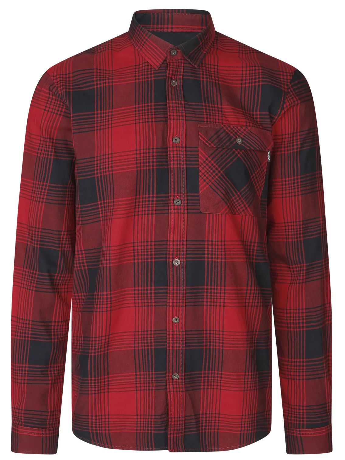 SEELAND GLEN FLANNEL SHIRT RED CHECK